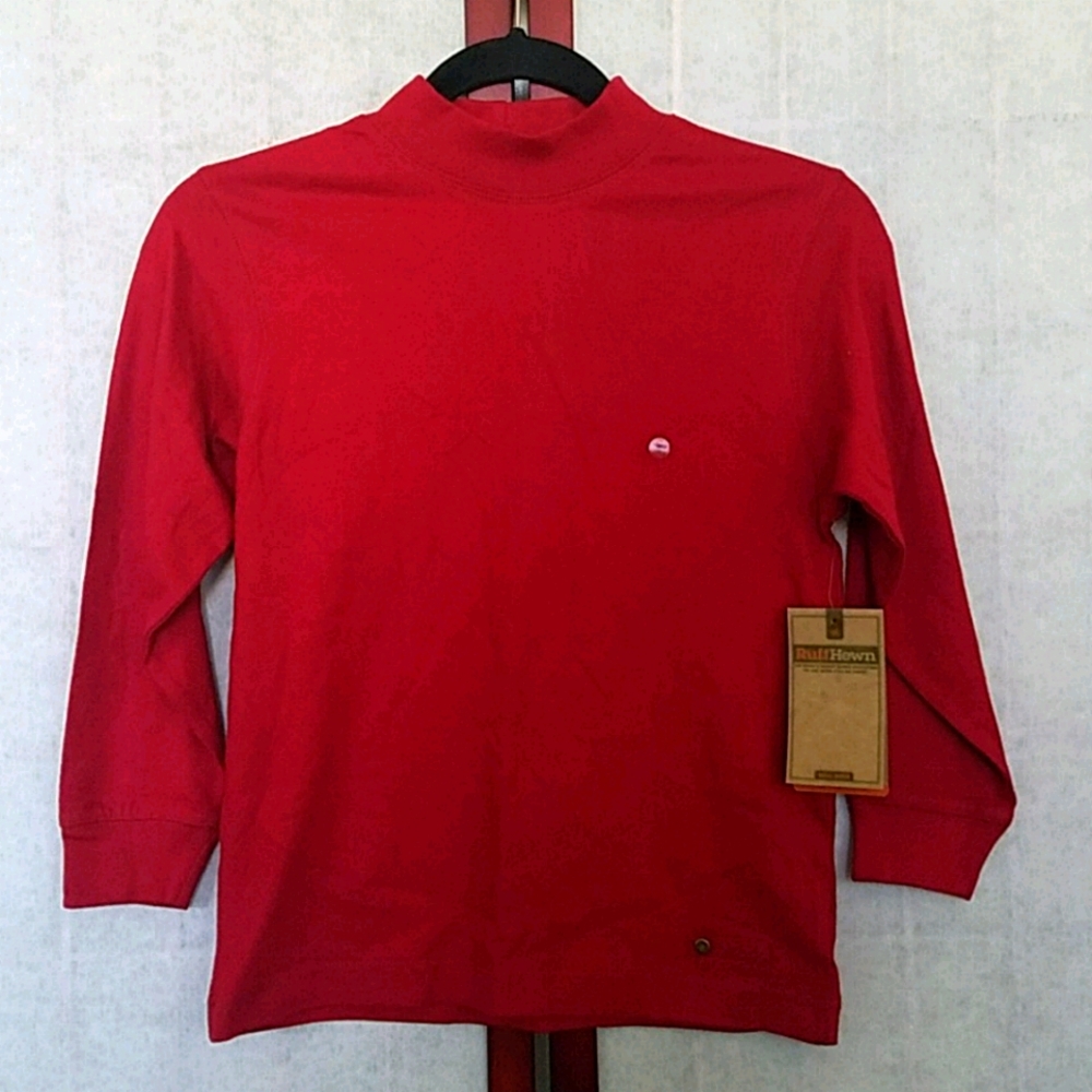 🧒NWT Ruff Hewn Red long-sleeved tee. Boy's size S.